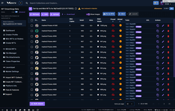 DreamForge creation suite - collection management